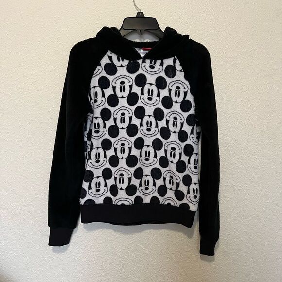 Disney Jerry Leigh  black /white Girl hoodie size M - Picture 1 of 6